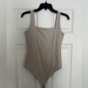 Abercrombie & fitch tan fitted body suit
